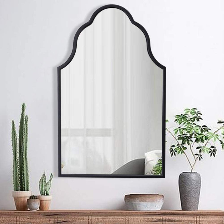 Canora Grey Barty Arch Wood Wall Mirror Wayfair